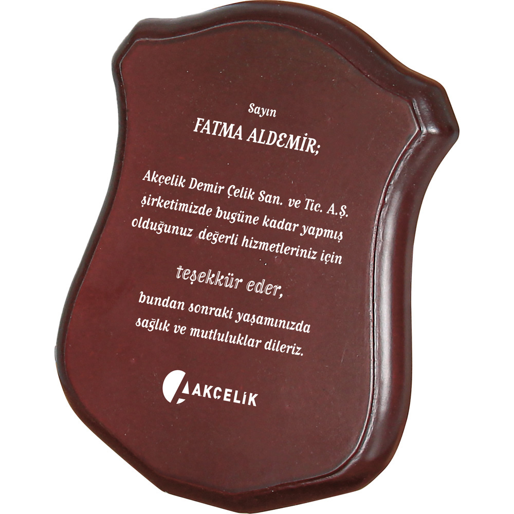 BK-76 Ahşap Plaket