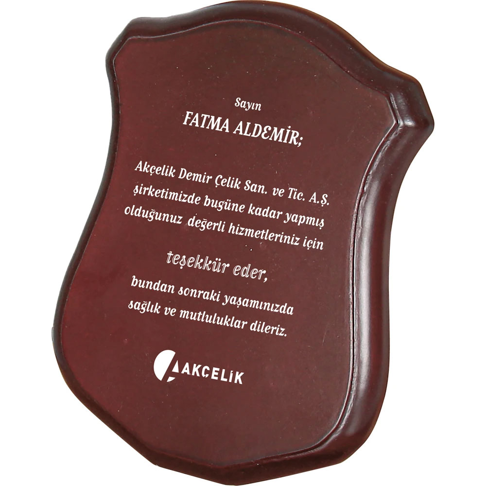 BK-76 Ahşap Plaket