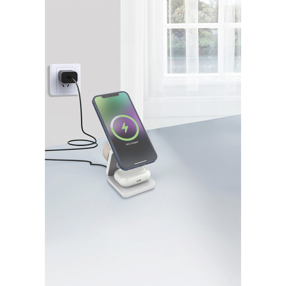 PWB-220 Wireless 3lü Şarj İstasyonu – görsel 1